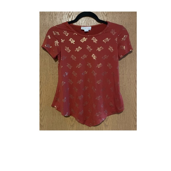 SUPER CUTE TEE BY GLITTER GIRL WITH FAITH WRITTEN ALL OVER IN GOLD! - Picture 2 of 4